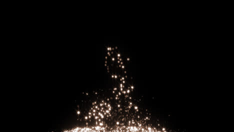 Glühende-Spur,-Die-Eine-Weihnachtsbaumanimation-Mit-Licht-Und-Partikeln-Auf-Schwarzem-Hintergrund-Bildet